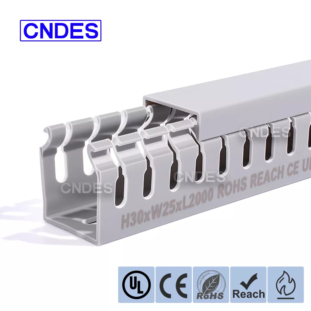 30/25 Slotted PVC Wire Protection Duct