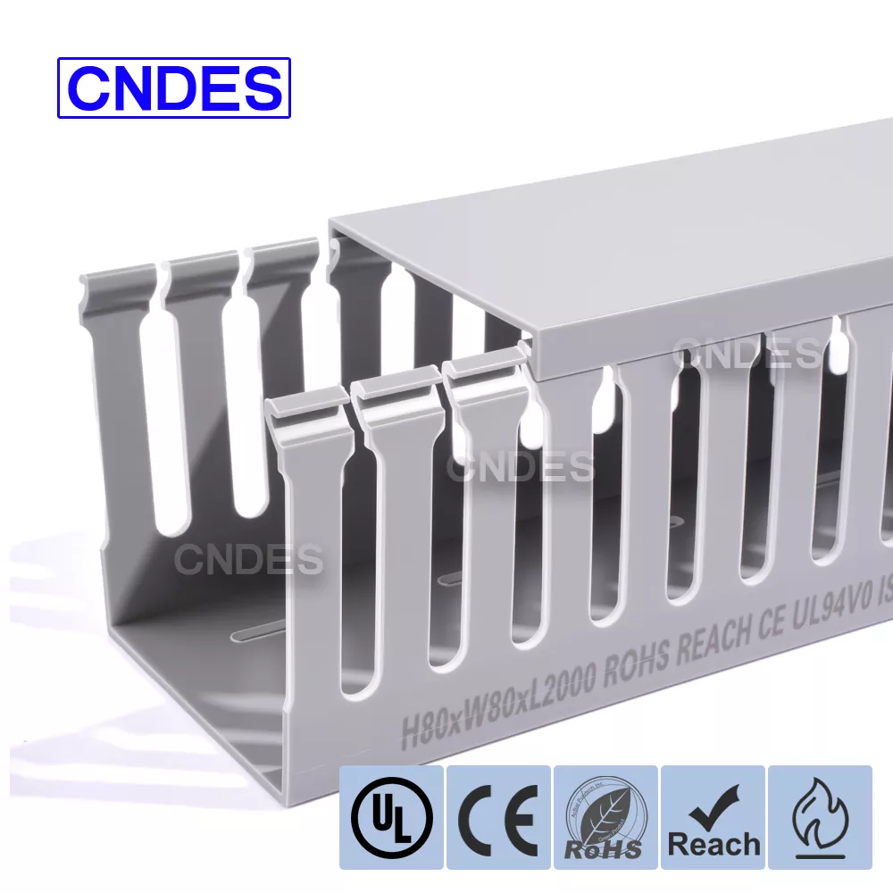 80×80 Slotted PVC Switchboard Wiring Duct