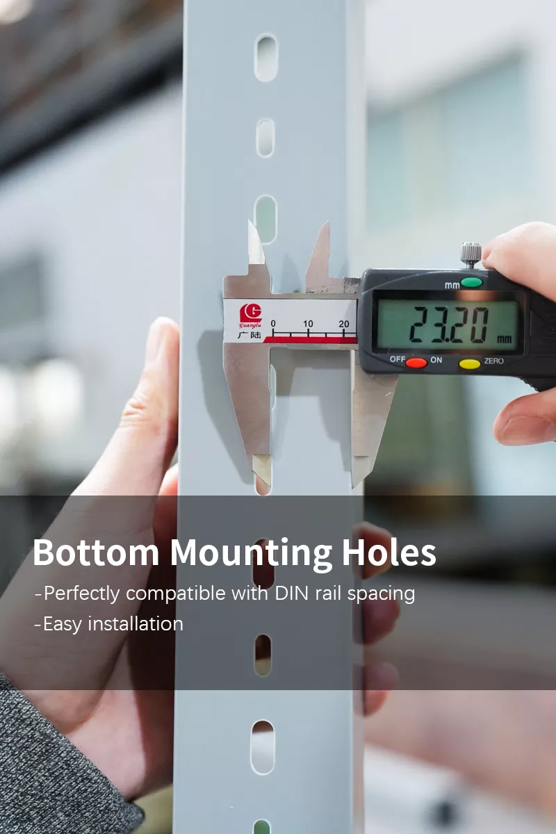 100×40 Slotted PVC DIN Rail Duct