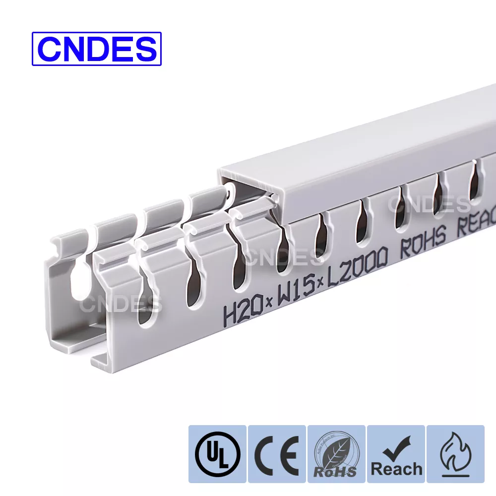 20mm Height Slotted PVC Electrical Wire Duct