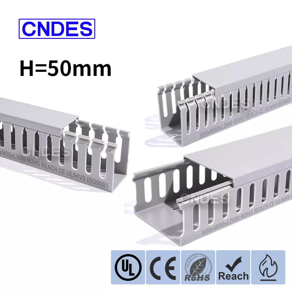 50mm Altitudo Slotted PVC Panel Wiring Duct